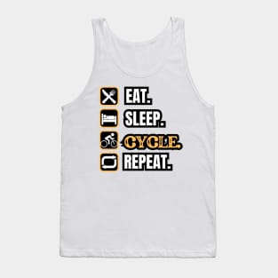 Eat Sleep Cycle Repeat Tank Top